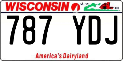 WI license plate 787YDJ