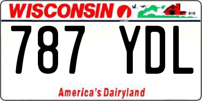 WI license plate 787YDL