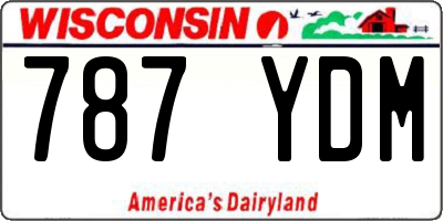 WI license plate 787YDM