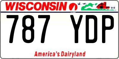 WI license plate 787YDP