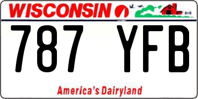 WI license plate 787YFB