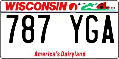 WI license plate 787YGA