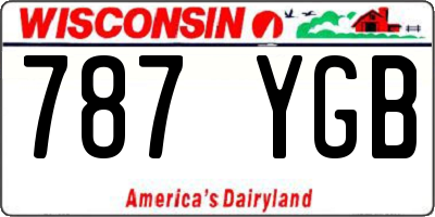 WI license plate 787YGB