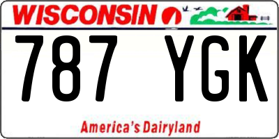 WI license plate 787YGK