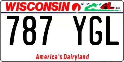WI license plate 787YGL