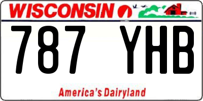 WI license plate 787YHB