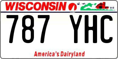 WI license plate 787YHC