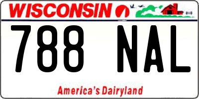 WI license plate 788NAL