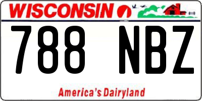 WI license plate 788NBZ