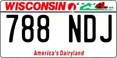 WI license plate 788NDJ