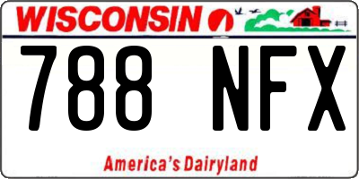 WI license plate 788NFX