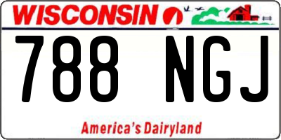 WI license plate 788NGJ