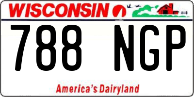 WI license plate 788NGP