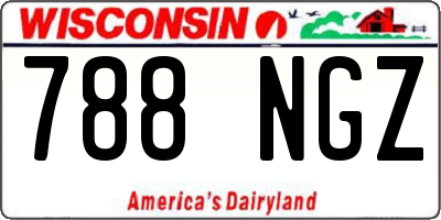 WI license plate 788NGZ