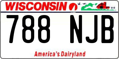 WI license plate 788NJB