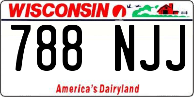 WI license plate 788NJJ