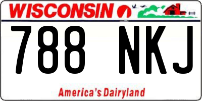 WI license plate 788NKJ