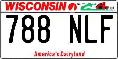 WI license plate 788NLF