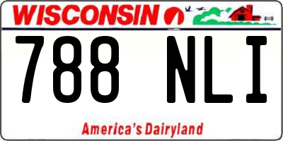 WI license plate 788NLI