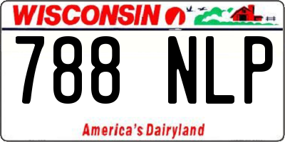 WI license plate 788NLP