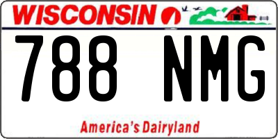 WI license plate 788NMG