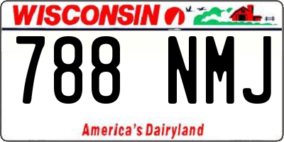 WI license plate 788NMJ