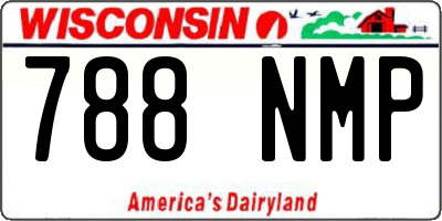 WI license plate 788NMP