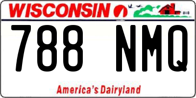 WI license plate 788NMQ