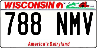 WI license plate 788NMV