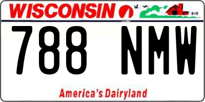 WI license plate 788NMW