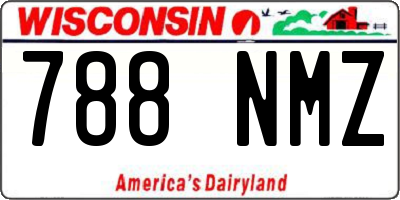 WI license plate 788NMZ