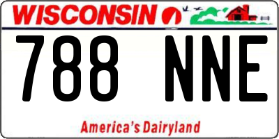 WI license plate 788NNE