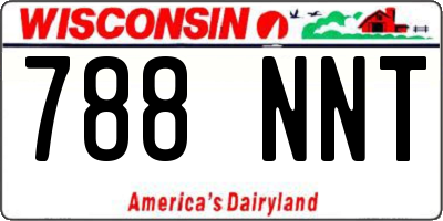 WI license plate 788NNT