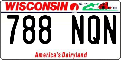 WI license plate 788NQN