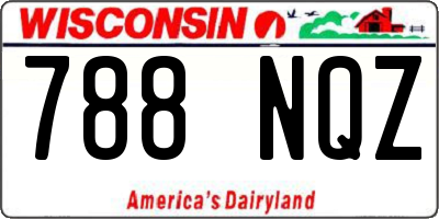 WI license plate 788NQZ