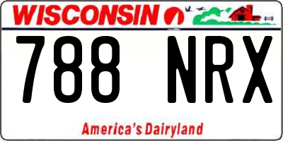 WI license plate 788NRX