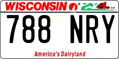 WI license plate 788NRY