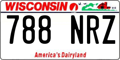 WI license plate 788NRZ