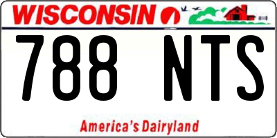 WI license plate 788NTS