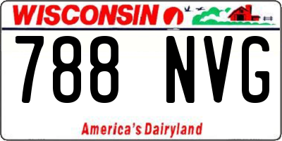 WI license plate 788NVG