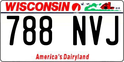 WI license plate 788NVJ