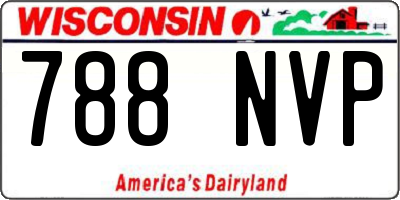WI license plate 788NVP