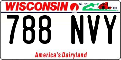 WI license plate 788NVY