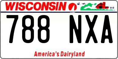 WI license plate 788NXA