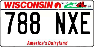WI license plate 788NXE