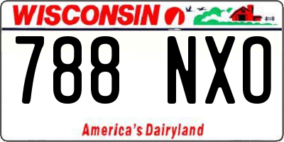 WI license plate 788NXO