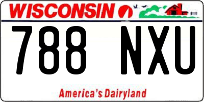 WI license plate 788NXU
