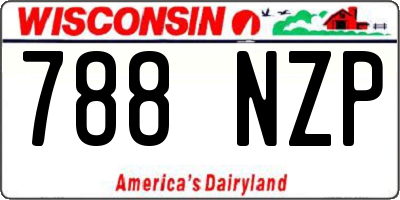 WI license plate 788NZP