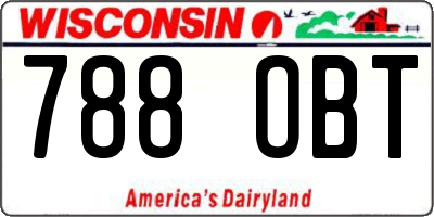 WI license plate 788OBT