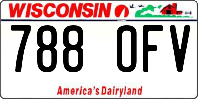 WI license plate 788OFV